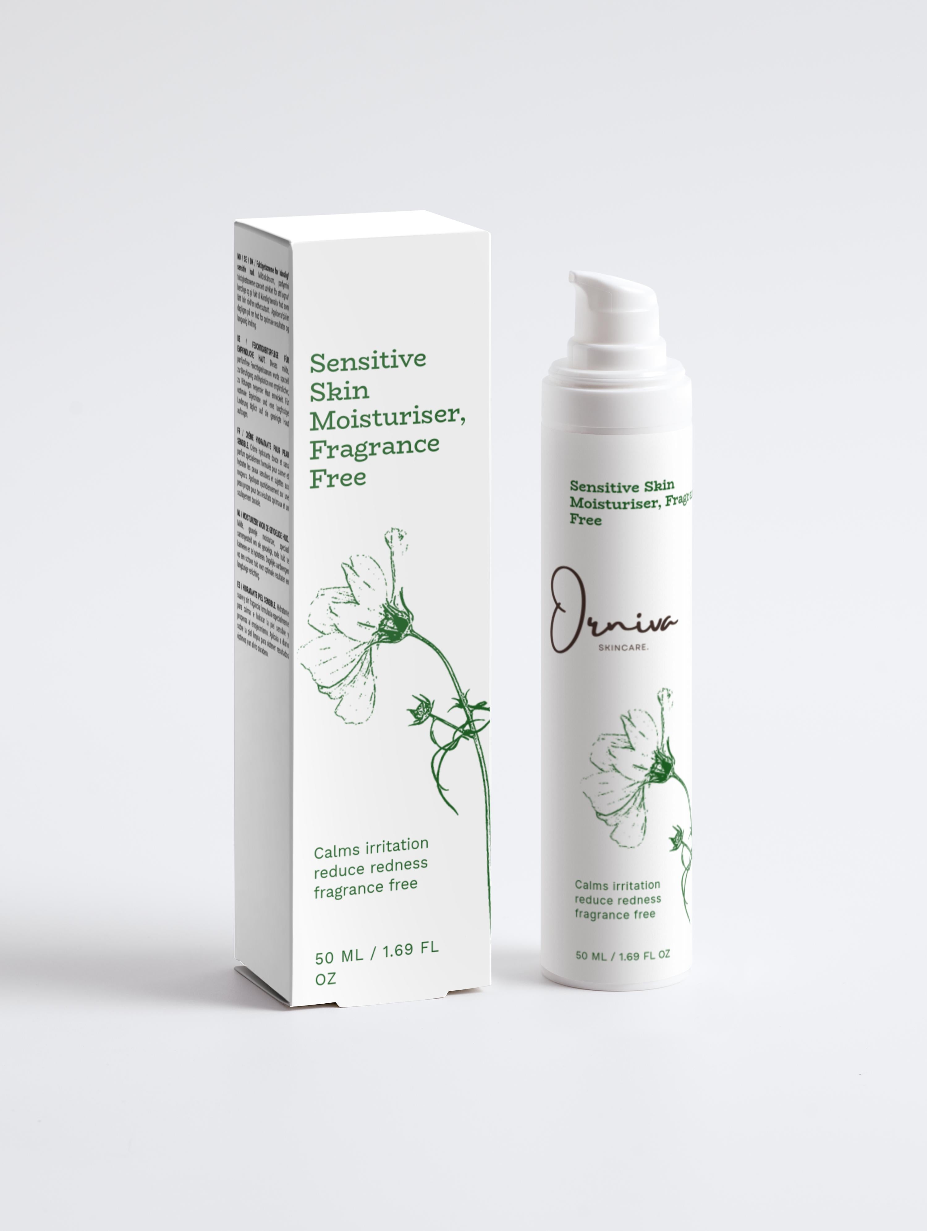 Sensitive Skin Moisturiser, Fragrance Free